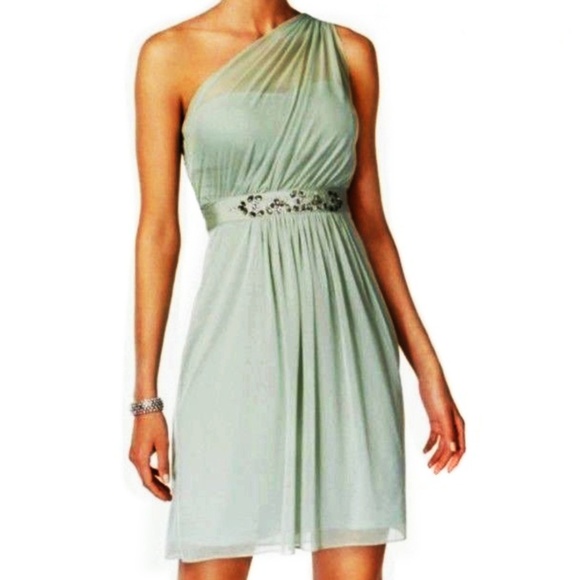 Adrianna Papell Dresses & Skirts - Adrianna Papell One Shoulder Embellished Dress 18